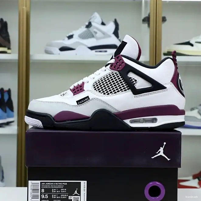 RETRO SAINT-GERMAIN AIR X Kimikick JORDAN JORDAN 4 'BORDEAUX' PARIS AIR 0424